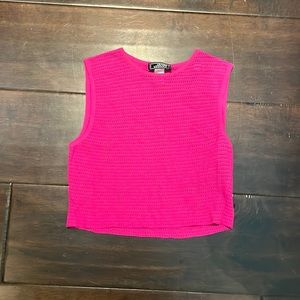 Cropped knitted Gianni Versace top